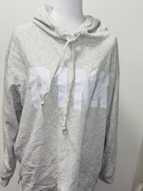 PINK Victoria's Secret Light Gray Cozy Hoodie